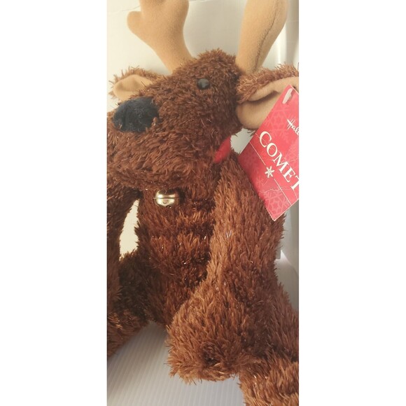 Hallmark Comet Reindeer Jingle Bell Stuffed Animal Plush Christmas Moose W/ Tag - Picture 9 of 10